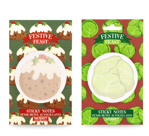 Festive Feasts Sprout & Christmas Pudding Memo Notes